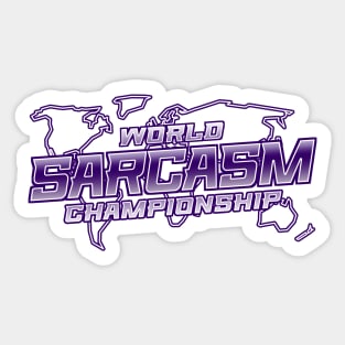 World Sarcasm Championship Sticker